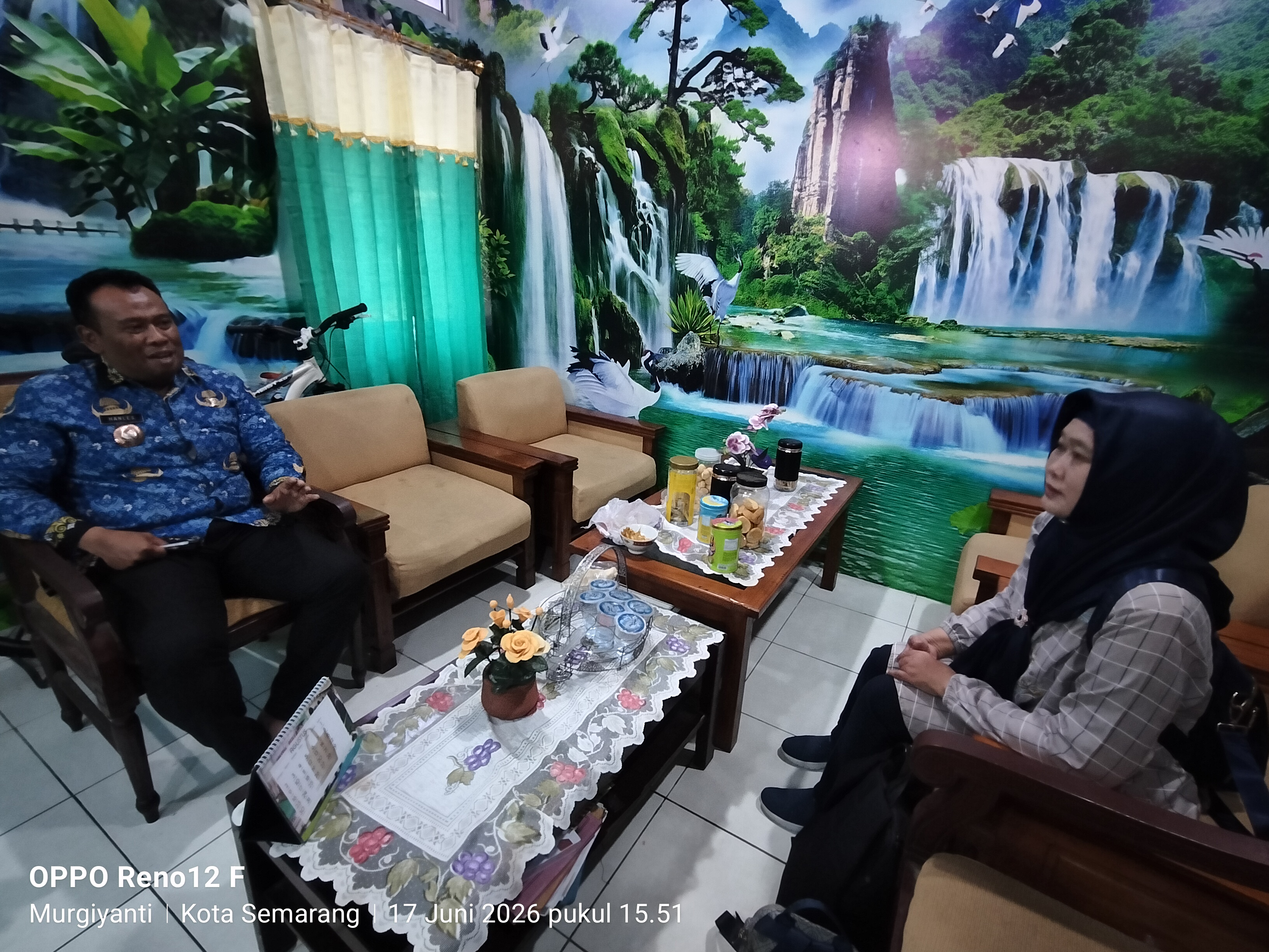 Silaturahmi dengan Lurah Kel Tlogosari Kulon 